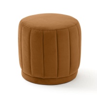 Пуф LEONE единый размер каштановый LA REDOUTE INTERIEURS  фото, kupilegko.ru